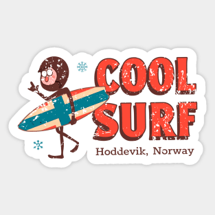 Cool surf in Norway Sticker